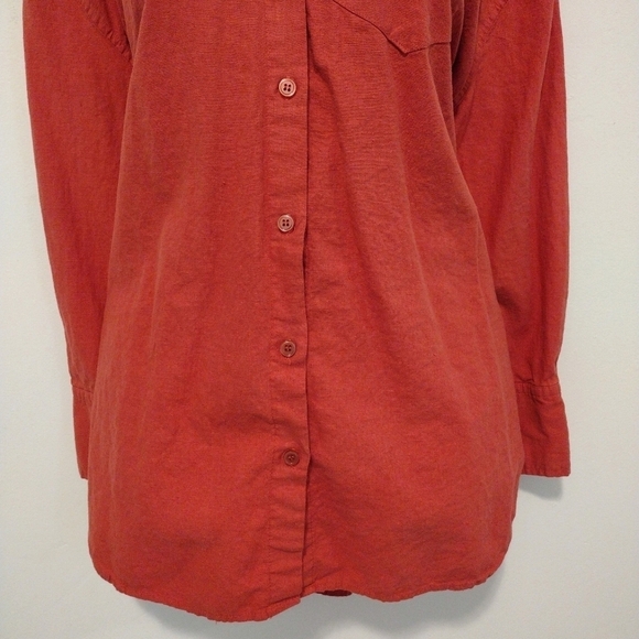 Zara - Salmon Button Front Shirt - Picture 3 of 12